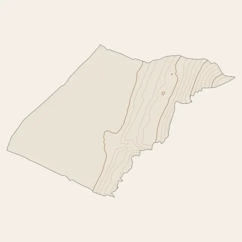 Tencin : courbes de niveau