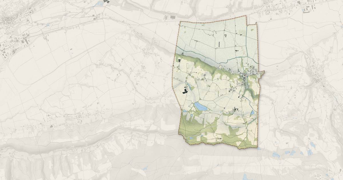 Portrait cartographique de Thodure : relief, eau, forêts, bâti et voies, calculés à partir des données de l'IGN