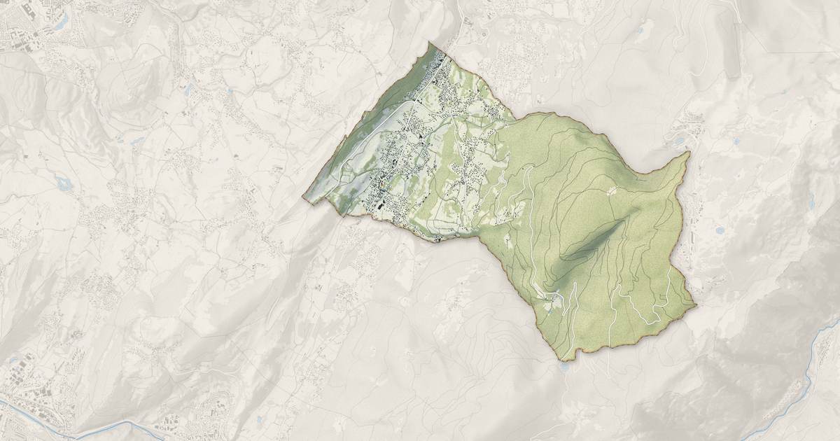 Portrait cartographique de Vaulnaveys-le-Haut : relief, eau, forêts, bâti et voies, calculés à partir des données de l'IGN