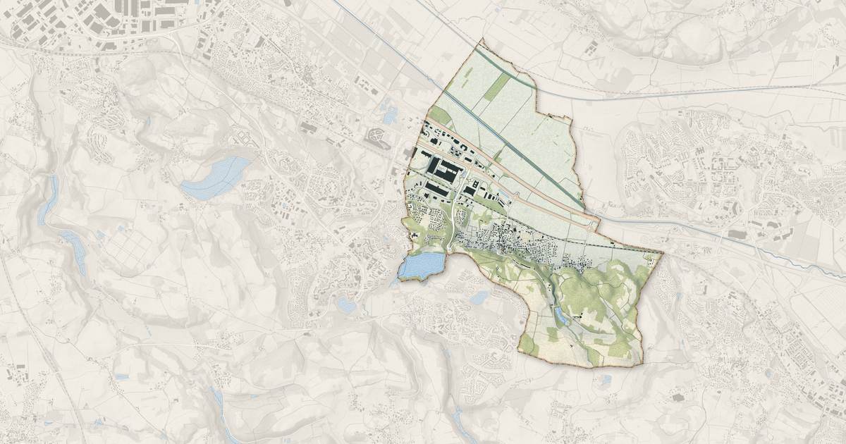 Portrait cartographique de Vaulx-Milieu : relief, eau, forêts, bâti et voies, calculés à partir des données de l'IGN