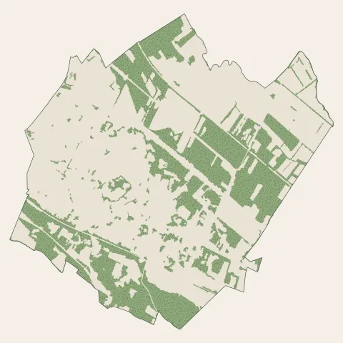 La Verpillière : bois, forêts et landes