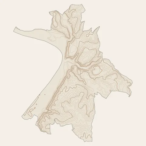 Vienne : courbes de niveau