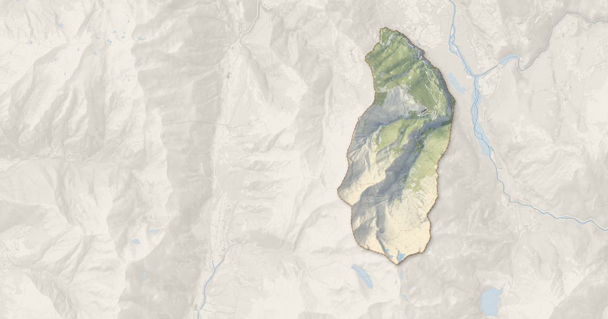 Portrait cartographique de Villard-Notre-Dame : relief, eau, forêts, bâti et voies, calculés à partir des données de l'IGN