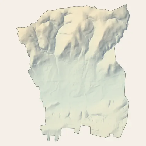 Villette-de-Vienne : relief