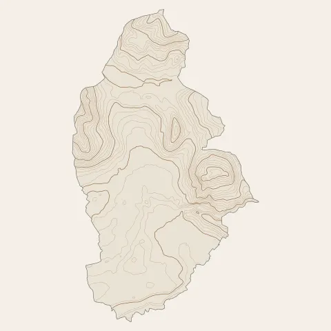 Voiron : courbes de niveau