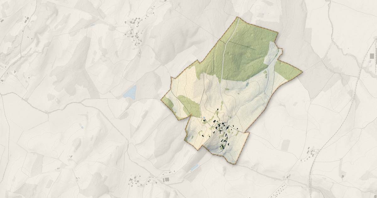 Portrait cartographique de Abergement-le-Petit : relief, eau, forêts, bâti et voies, calculés à partir des données de l'IGN
