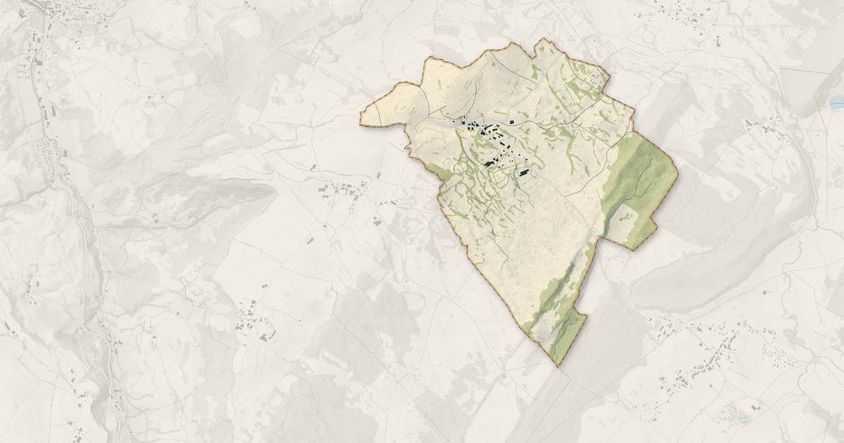 Portrait cartographique de Abergement-lès-Thésy : relief, eau, forêts, bâti et voies, calculés à partir des données de l'IGN