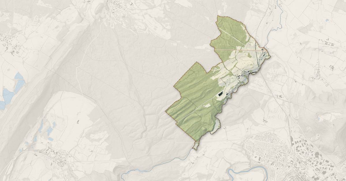 Portrait cartographique de Ardon : relief, eau, forêts, bâti et voies, calculés à partir des données de l'IGN