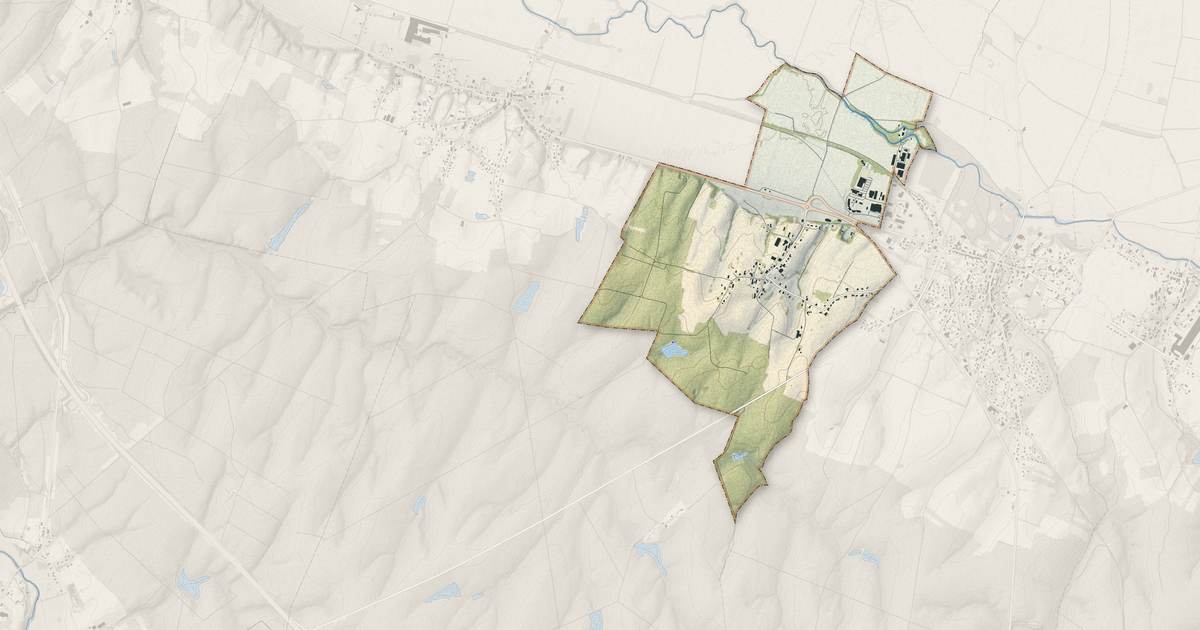 Portrait cartographique de Bans : relief, eau, forêts, bâti et voies, calculés à partir des données de l'IGN