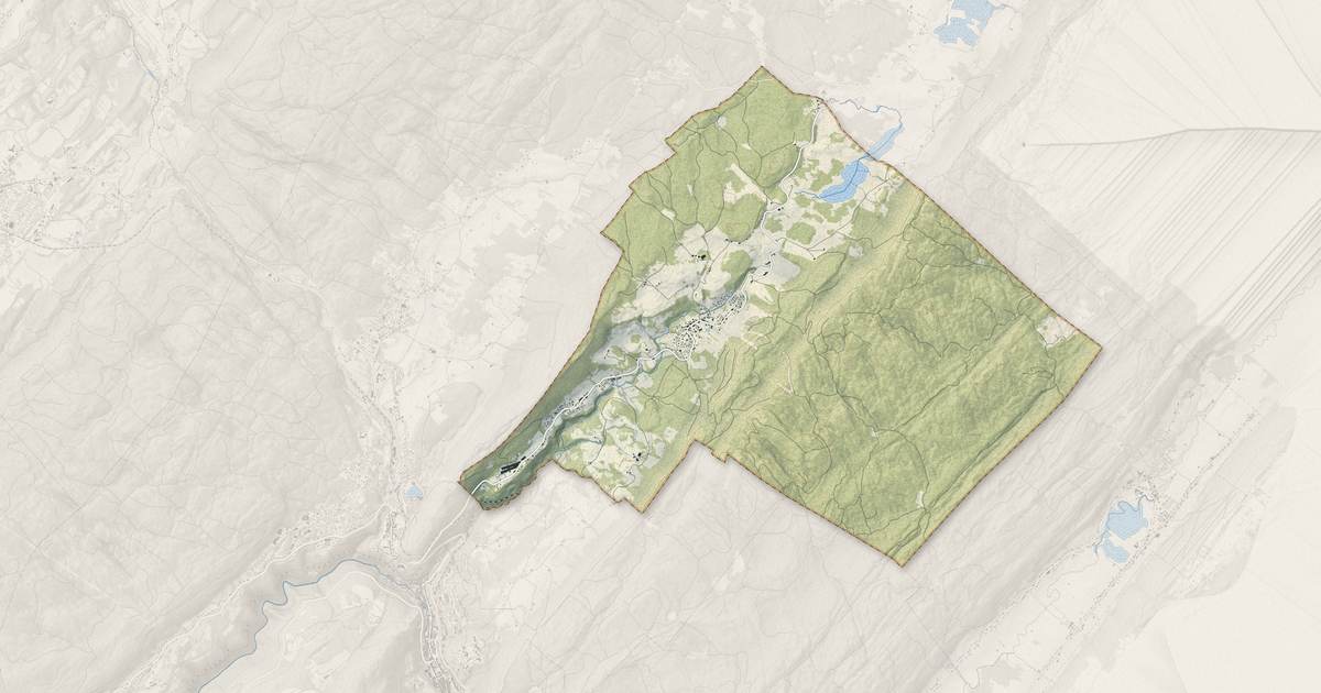 Portrait cartographique de Bellefontaine : relief, eau, forêts, bâti et voies, calculés à partir des données de l'IGN