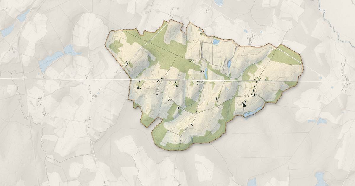 Portrait cartographique de Bois-de-Gand : relief, eau, forêts, bâti et voies, calculés à partir des données de l'IGN