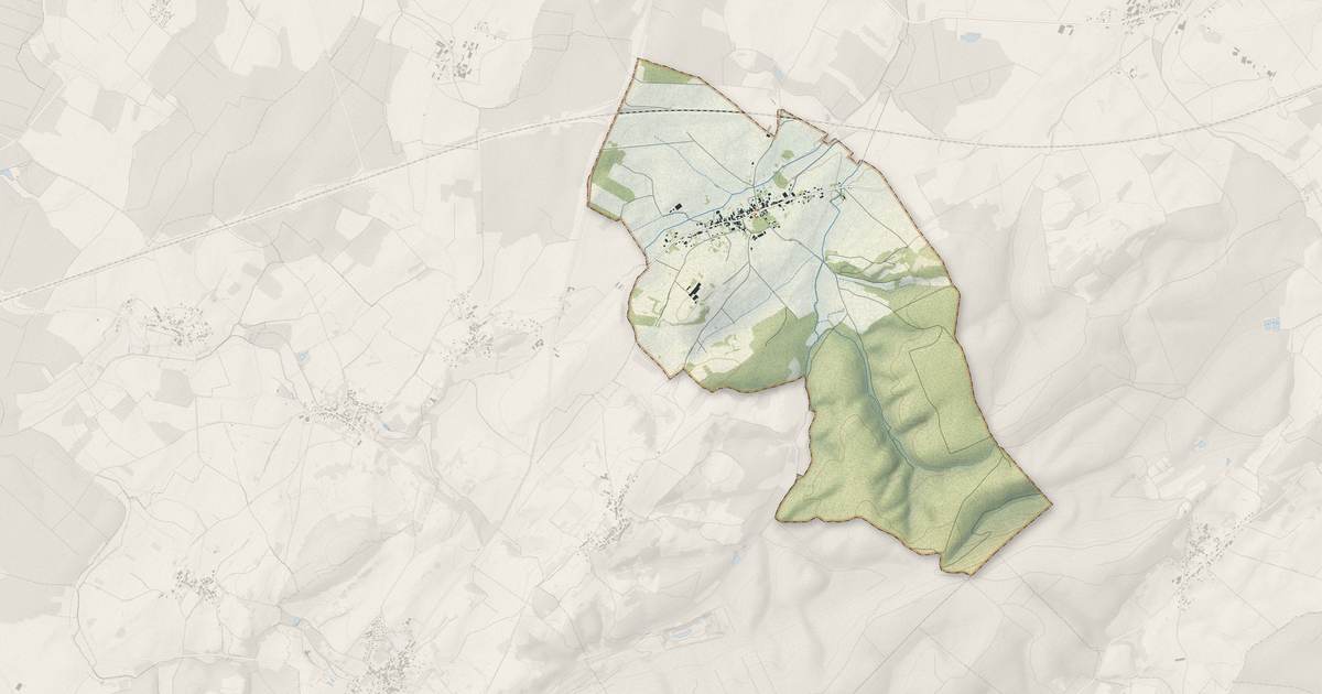 Portrait cartographique de Brans : relief, eau, forêts, bâti et voies, calculés à partir des données de l'IGN