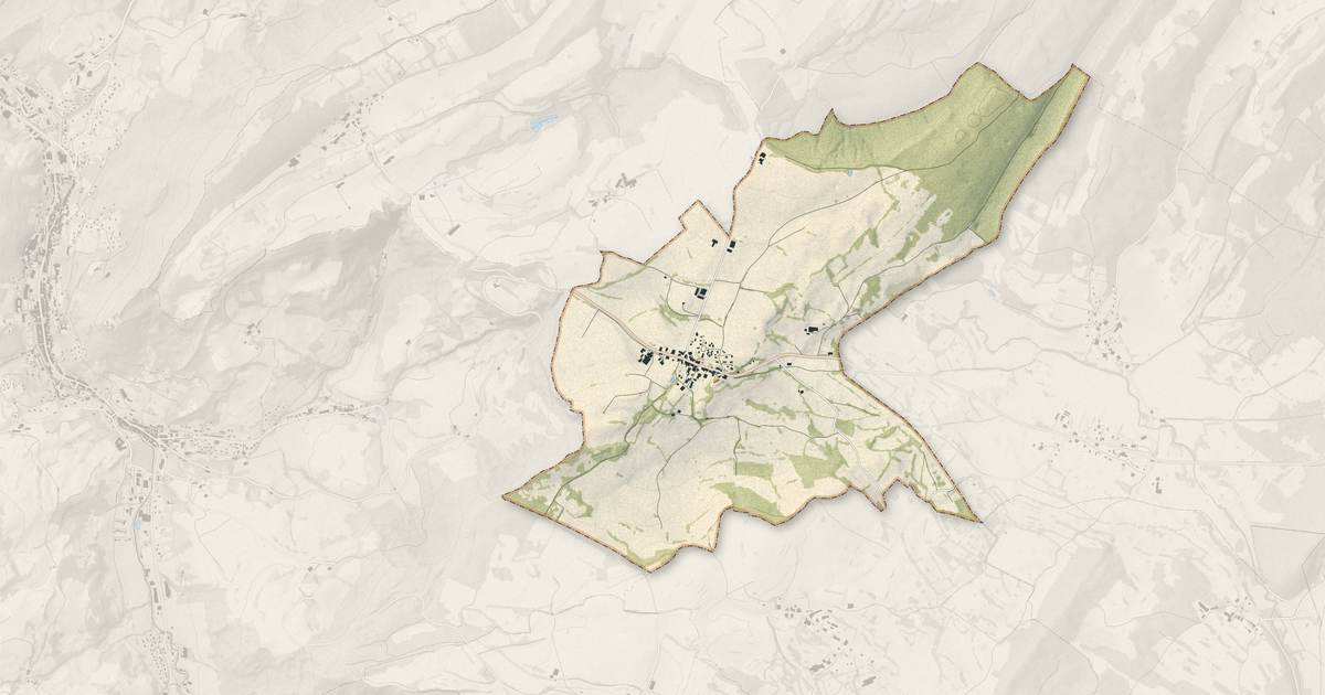 Portrait cartographique de Cernans : relief, eau, forêts, bâti et voies, calculés à partir des données de l'IGN
