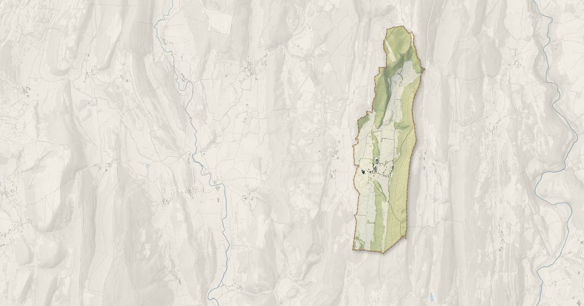Portrait cartographique de Charnod : relief, eau, forêts, bâti et voies, calculés à partir des données de l'IGN