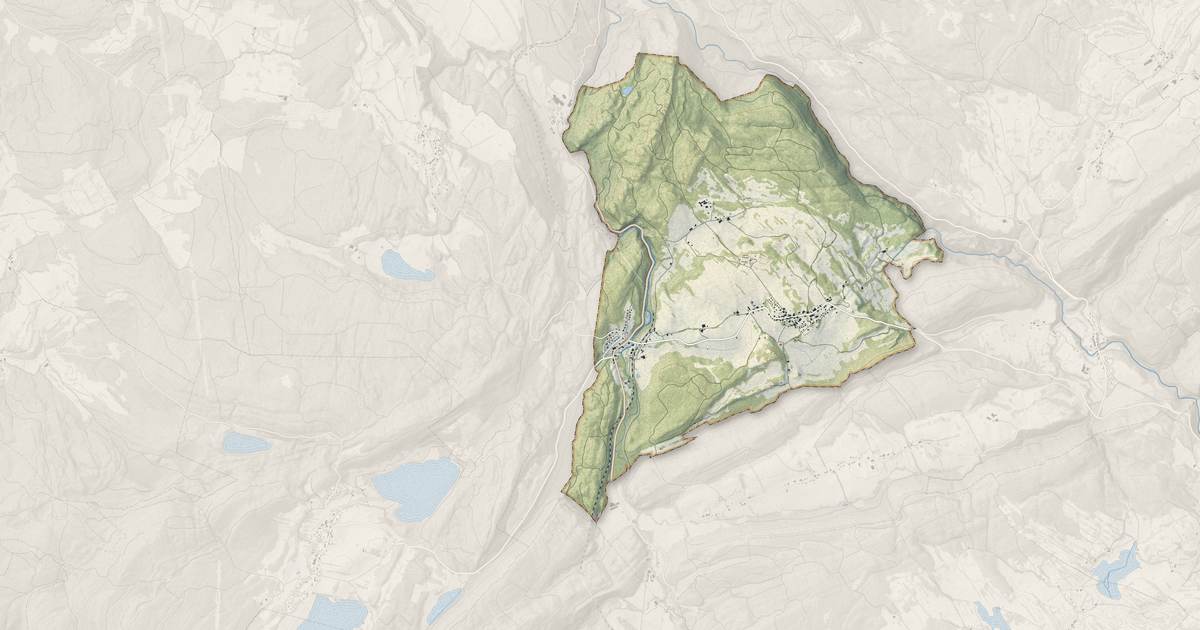 Portrait cartographique de Chaux-des-Crotenay : relief, eau, forêts, bâti et voies, calculés à partir des données de l'IGN