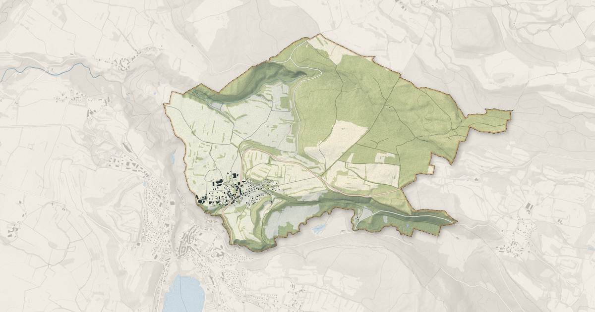 Portrait cartographique de Cogna : relief, eau, forêts, bâti et voies, calculés à partir des données de l'IGN