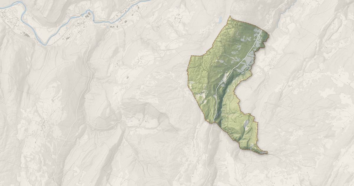Portrait cartographique de Coiserette : relief, eau, forêts, bâti et voies, calculés à partir des données de l'IGN