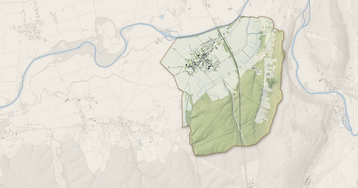 Portrait cartographique de Cramans : relief, eau, forêts, bâti et voies, calculés à partir des données de l'IGN