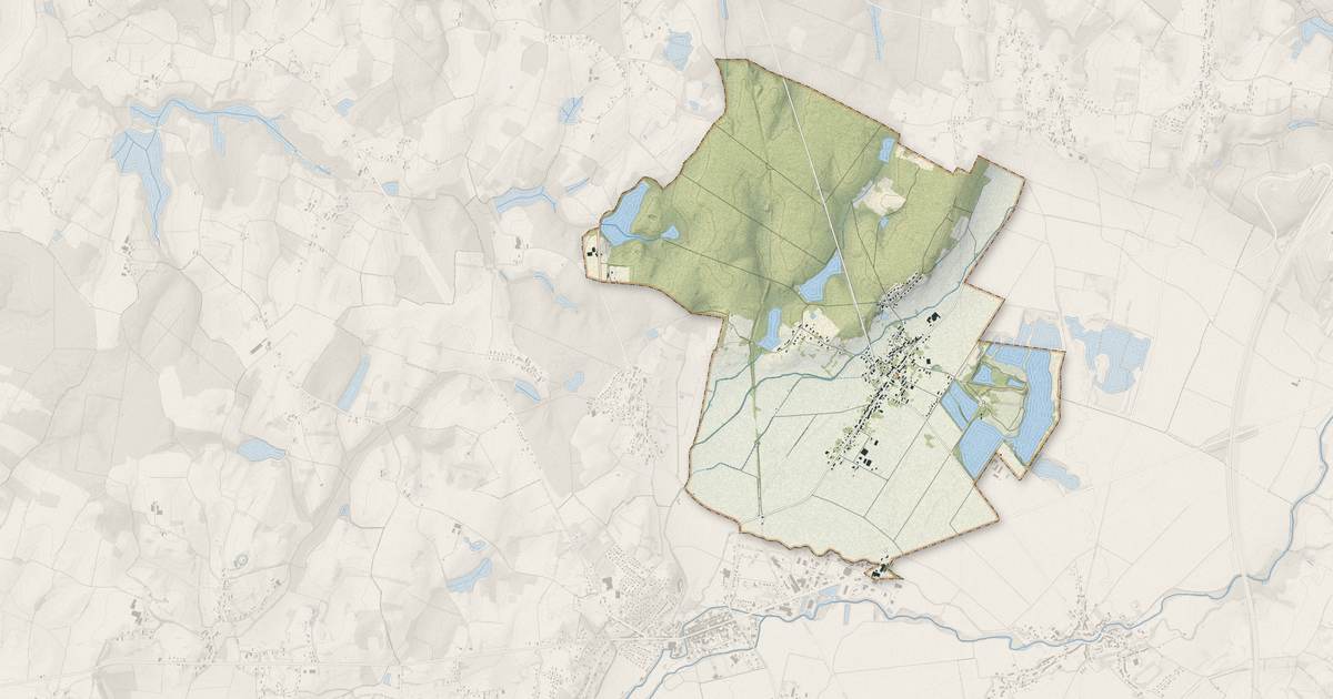 Portrait cartographique de Desnes : relief, eau, forêts, bâti et voies, calculés à partir des données de l'IGN