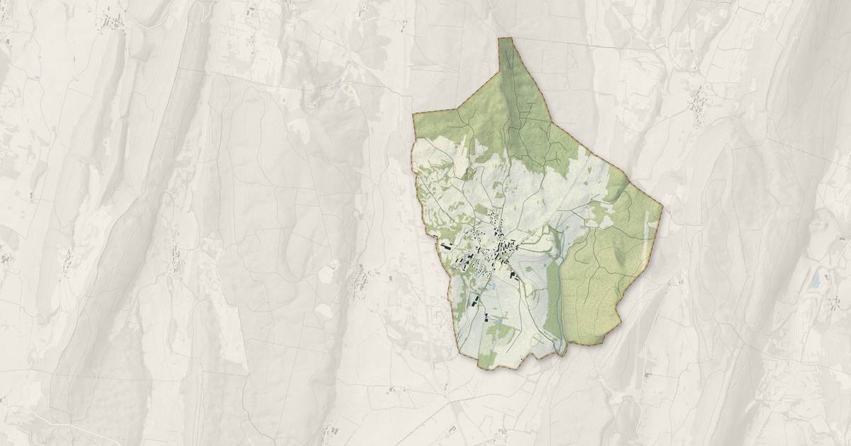 Portrait cartographique de Dompierre-sur-Mont : relief, eau, forêts, bâti et voies, calculés à partir des données de l'IGN
