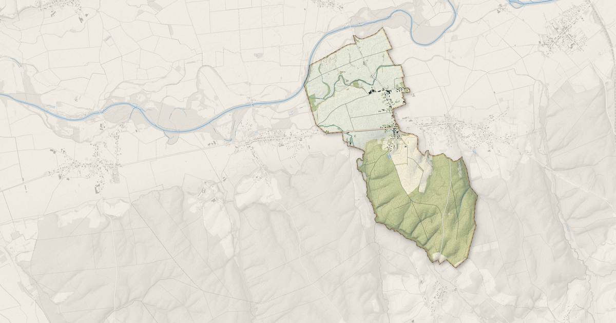 Portrait cartographique de Écleux : relief, eau, forêts, bâti et voies, calculés à partir des données de l'IGN