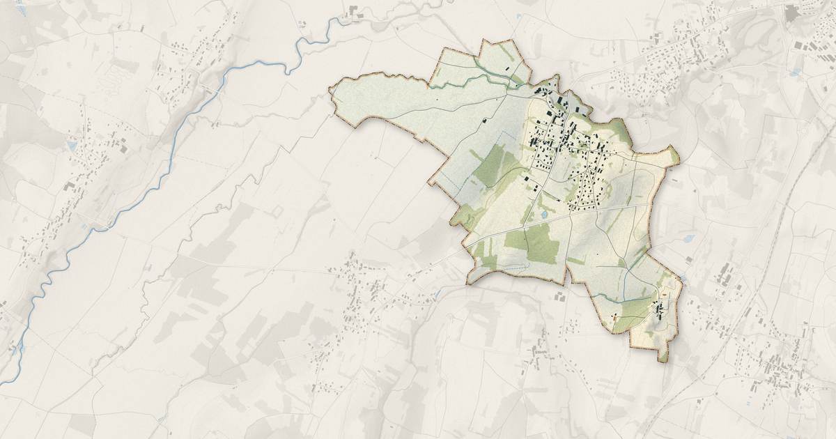 Portrait cartographique de Frébuans : relief, eau, forêts, bâti et voies, calculés à partir des données de l'IGN