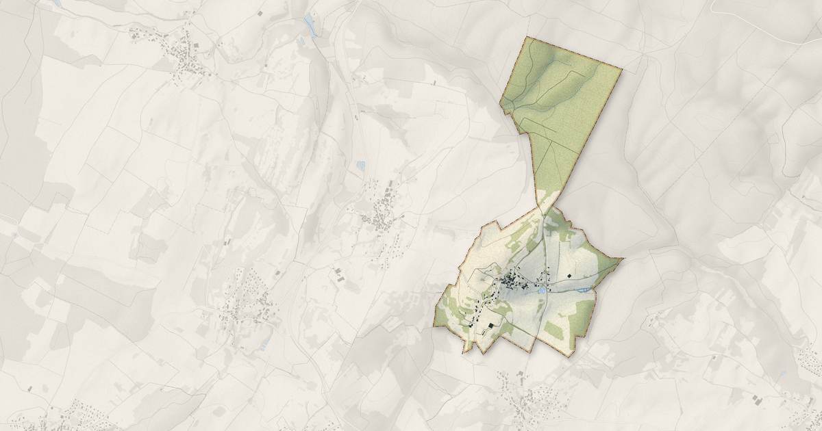 Portrait cartographique de Gredisans : relief, eau, forêts, bâti et voies, calculés à partir des données de l'IGN