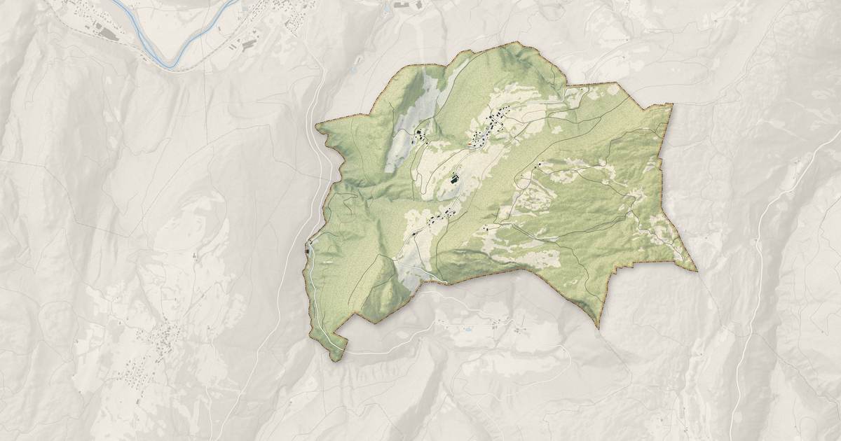 Portrait cartographique de Larrivoire : relief, eau, forêts, bâti et voies, calculés à partir des données de l'IGN
