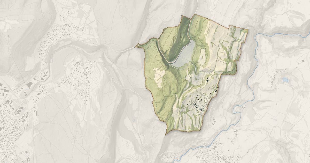 Portrait cartographique de Lent : relief, eau, forêts, bâti et voies, calculés à partir des données de l'IGN
