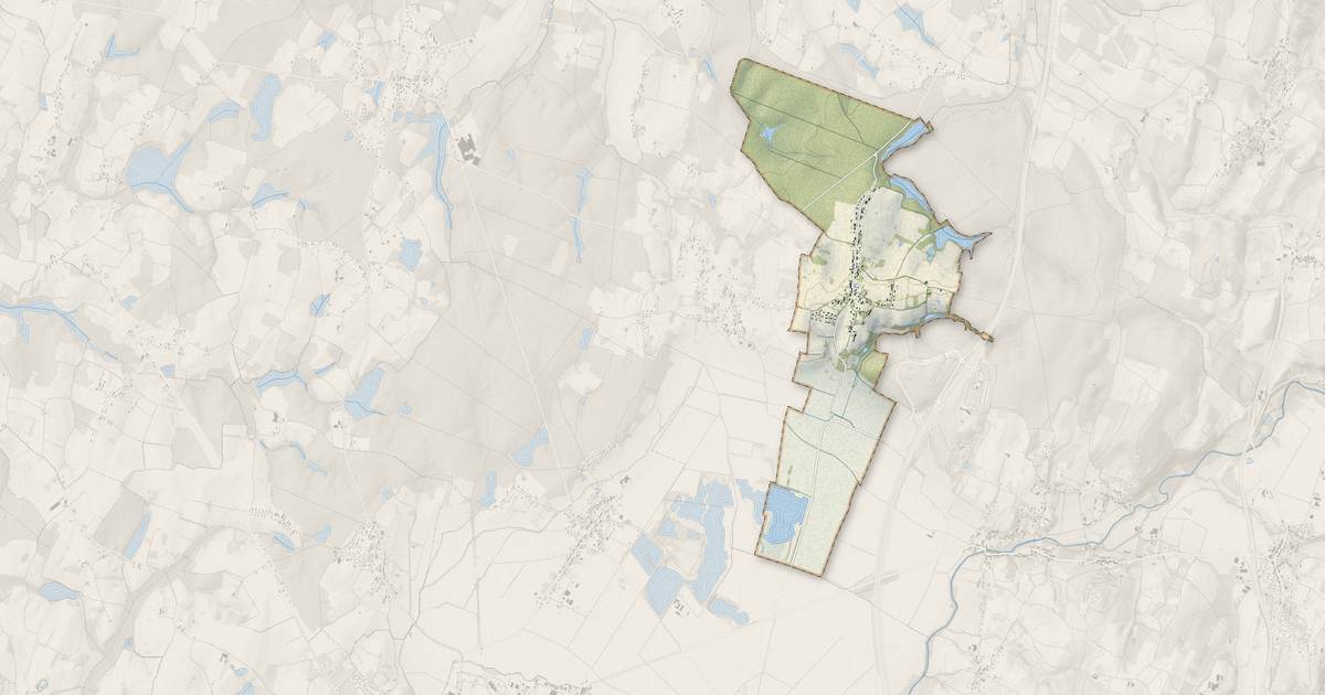 Portrait cartographique de Lombard : relief, eau, forêts, bâti et voies, calculés à partir des données de l'IGN