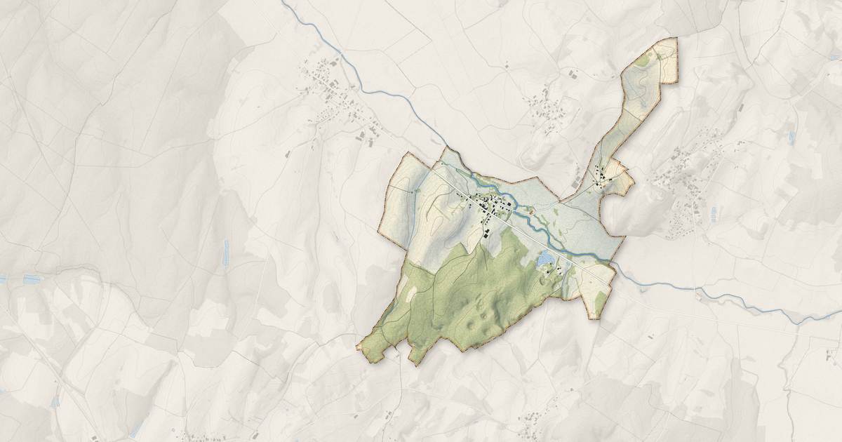 Portrait cartographique de Mathenay : relief, eau, forêts, bâti et voies, calculés à partir des données de l'IGN