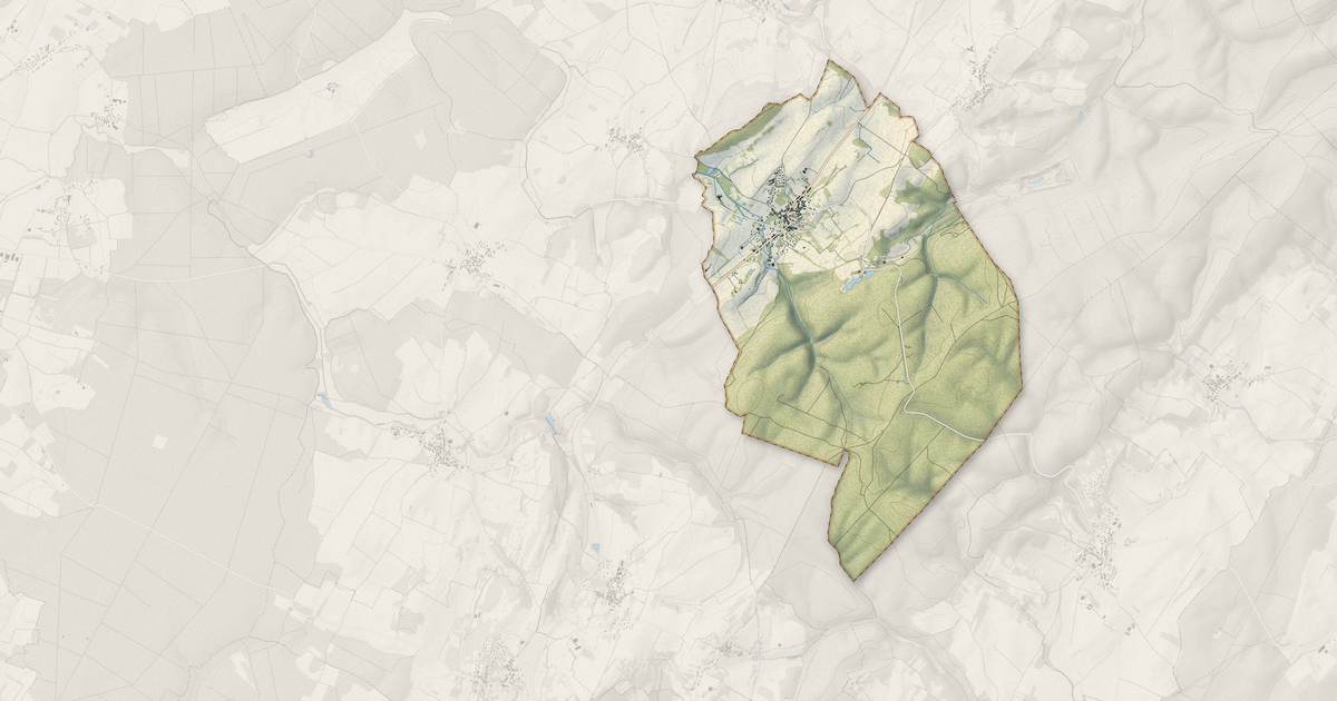 Portrait cartographique de Moissey : relief, eau, forêts, bâti et voies, calculés à partir des données de l'IGN