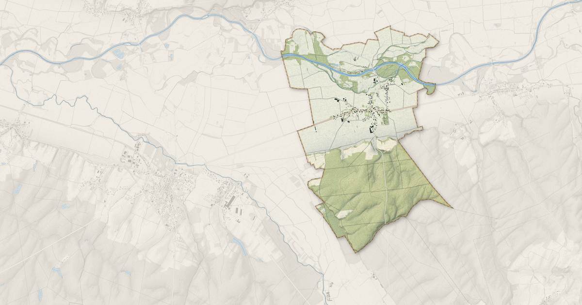 Portrait cartographique de Ounans : relief, eau, forêts, bâti et voies, calculés à partir des données de l'IGN