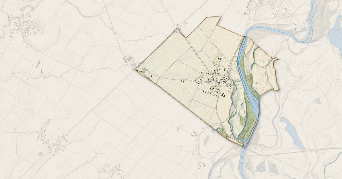 Portrait cartographique de Peseux : relief, eau, forêts, bâti et voies, calculés à partir des données de l'IGN