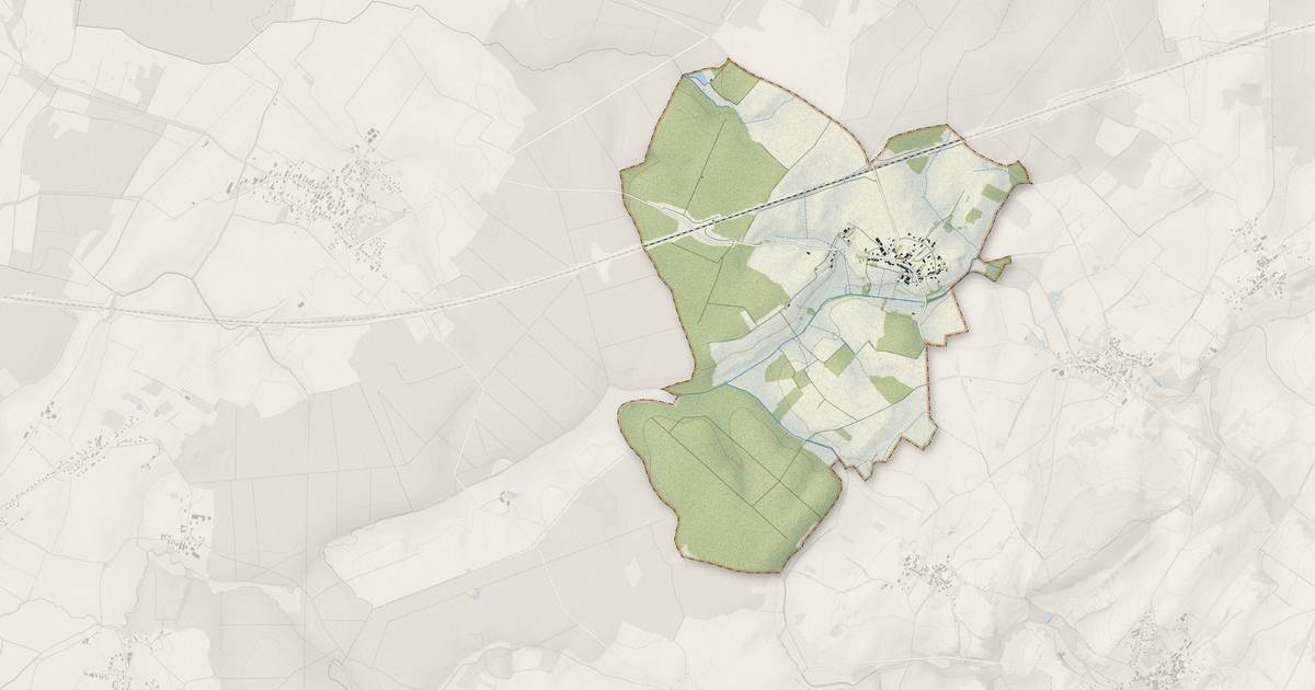 Portrait cartographique de Pointre : relief, eau, forêts, bâti et voies, calculés à partir des données de l'IGN