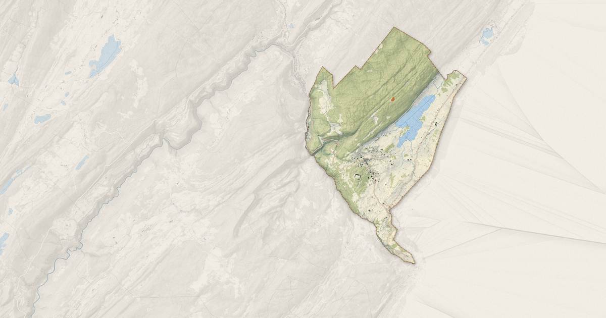 Portrait cartographique de Les Rousses : relief, eau, forêts, bâti et voies, calculés à partir des données de l'IGN