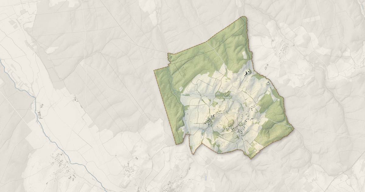 Portrait cartographique de Saint-Cyr-Montmalin : relief, eau, forêts, bâti et voies, calculés à partir des données de l'IGN