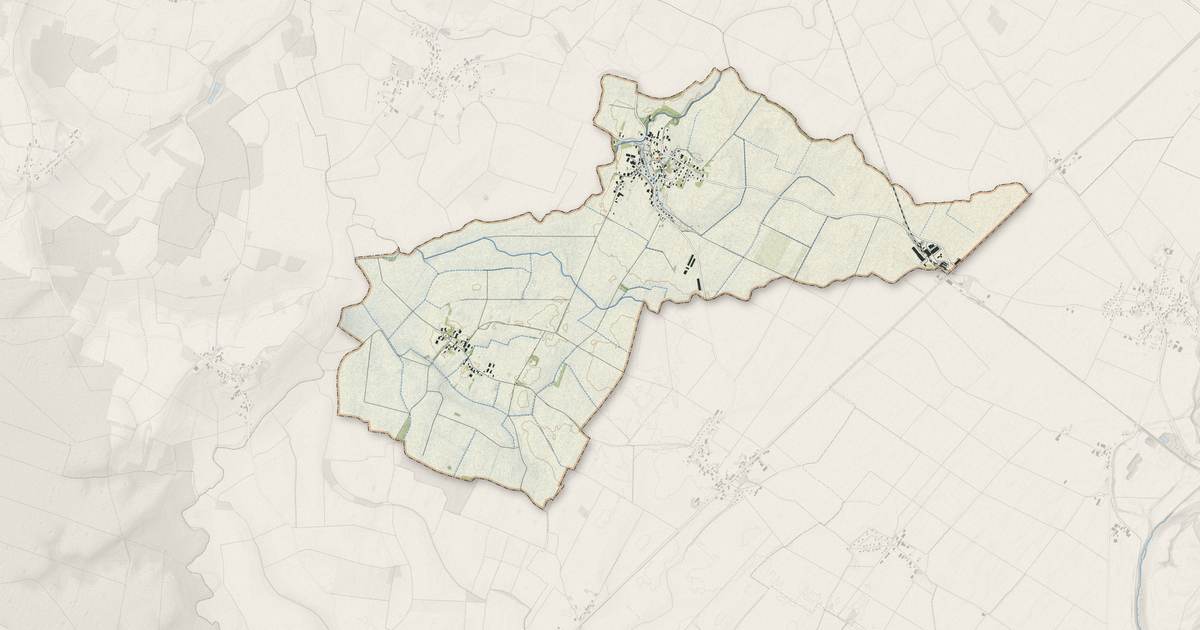 Portrait cartographique de Saint-Loup : relief, eau, forêts, bâti et voies, calculés à partir des données de l'IGN