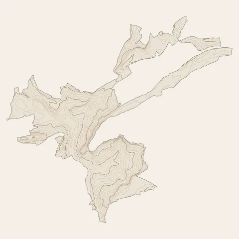 Salins-les-Bains : courbes de niveau
