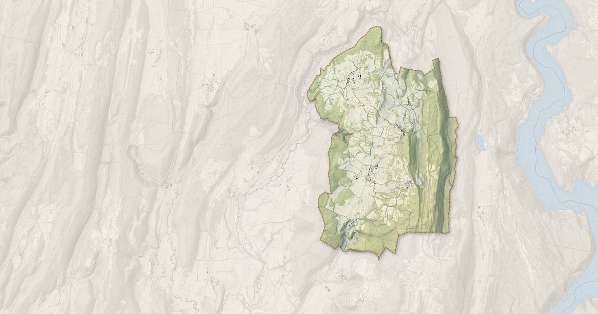 Portrait cartographique de Sarrogna : relief, eau, forêts, bâti et voies, calculés à partir des données de l'IGN
