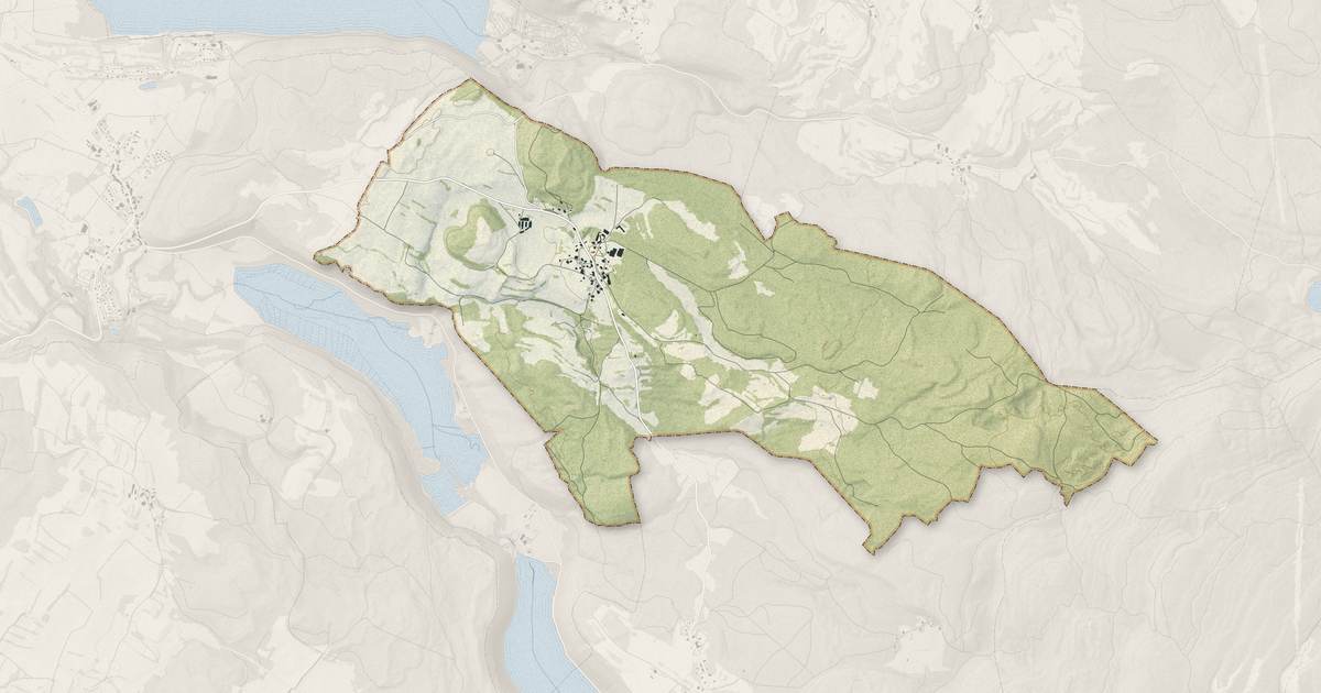 Portrait cartographique de Songeson : relief, eau, forêts, bâti et voies, calculés à partir des données de l'IGN