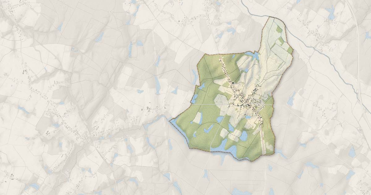 Portrait cartographique de Tassenières : relief, eau, forêts, bâti et voies, calculés à partir des données de l'IGN