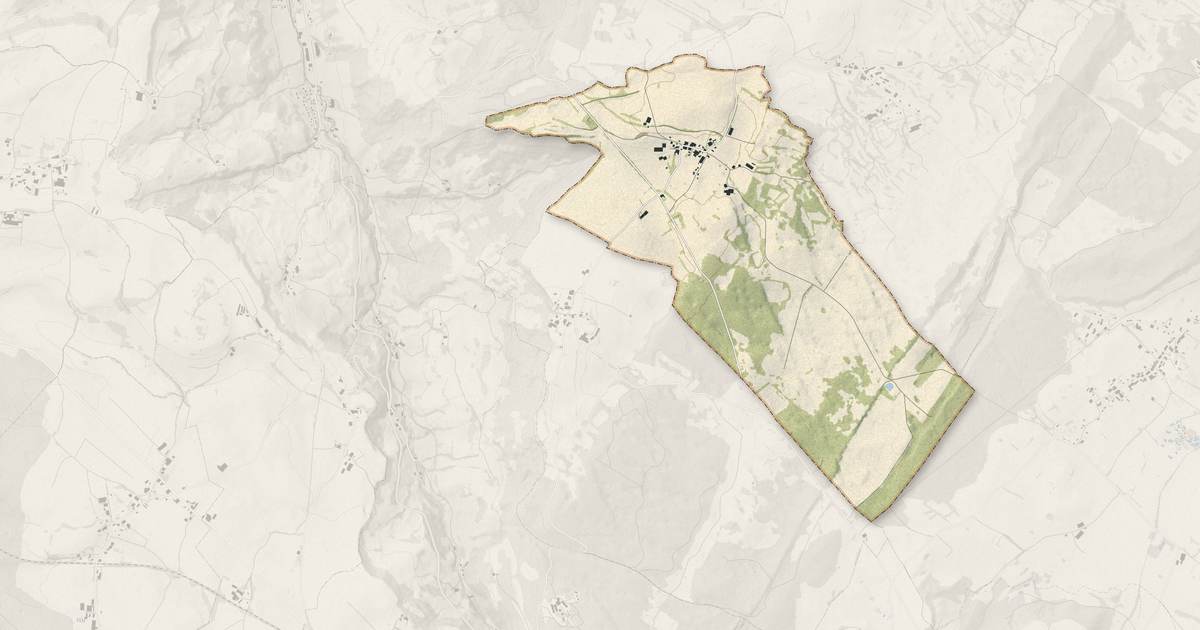 Portrait cartographique de Thésy : relief, eau, forêts, bâti et voies, calculés à partir des données de l'IGN