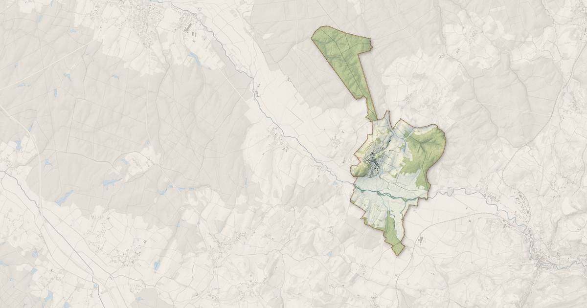 Portrait cartographique de Vadans : relief, eau, forêts, bâti et voies, calculés à partir des données de l'IGN