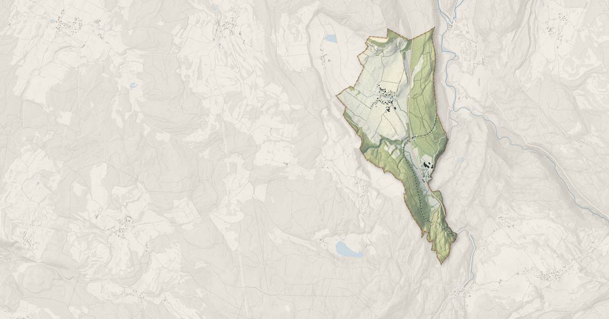 Portrait cartographique de Le Vaudioux : relief, eau, forêts, bâti et voies, calculés à partir des données de l'IGN