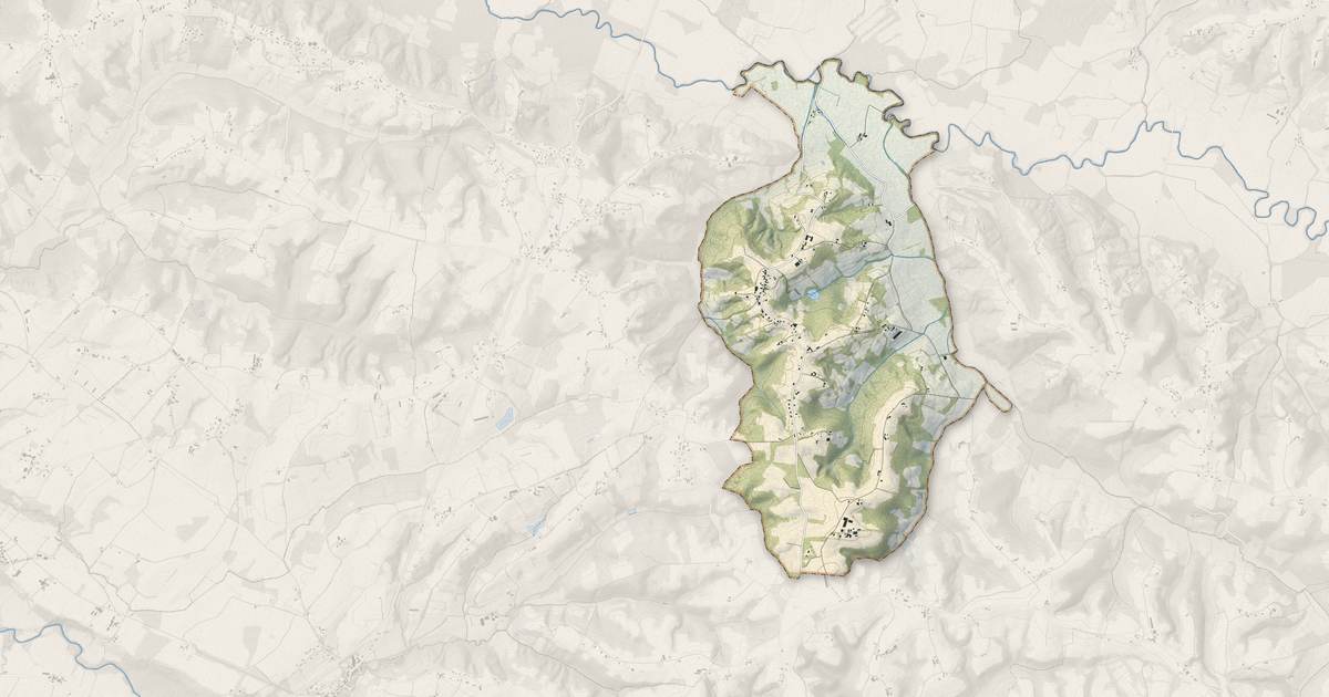 Portrait cartographique de Argelos : relief, eau, forêts, bâti et voies, calculés à partir des données de l'IGN