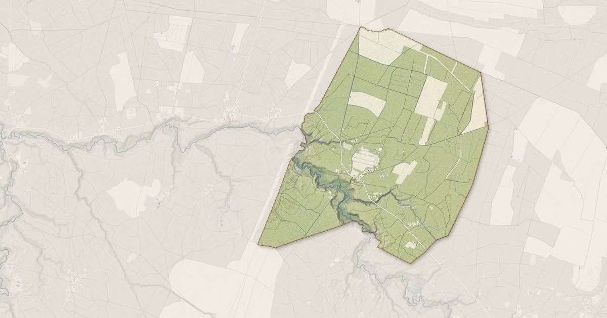 Portrait cartographique de Argelouse : relief, eau, forêts, bâti et voies, calculés à partir des données de l'IGN