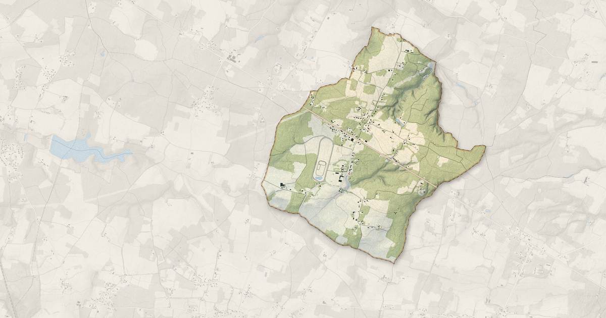 Portrait cartographique de Artassenx : relief, eau, forêts, bâti et voies, calculés à partir des données de l'IGN