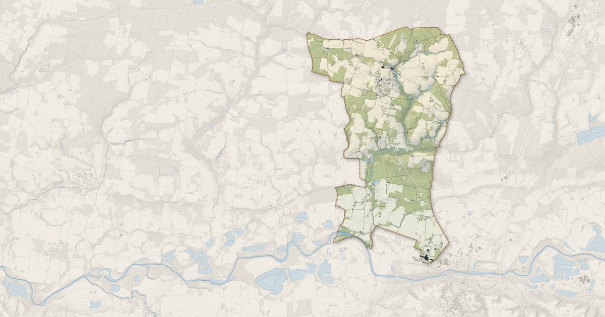 Portrait cartographique de Aurice : relief, eau, forêts, bâti et voies, calculés à partir des données de l'IGN