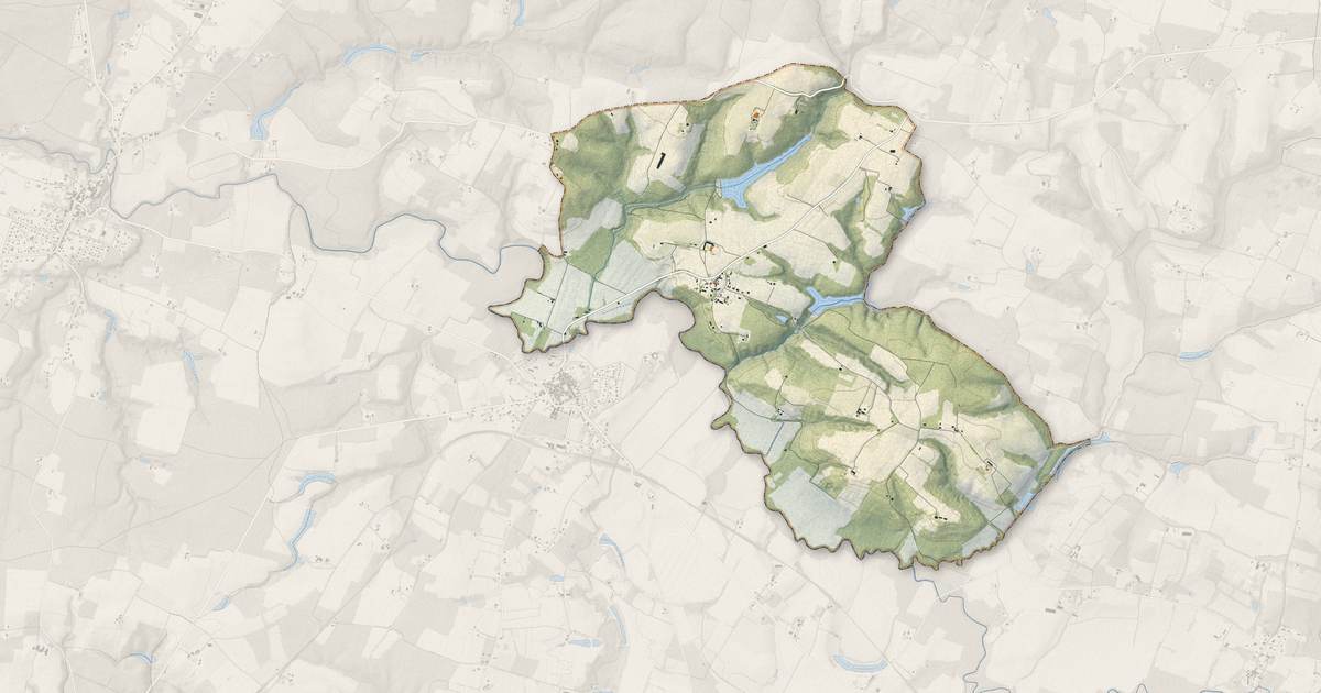 Portrait cartographique de Betbezer-d'Armagnac : relief, eau, forêts, bâti et voies, calculés à partir des données de l'IGN
